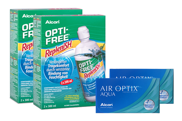Air Optix Aqua 6er & Opti-Free RepleniSH
