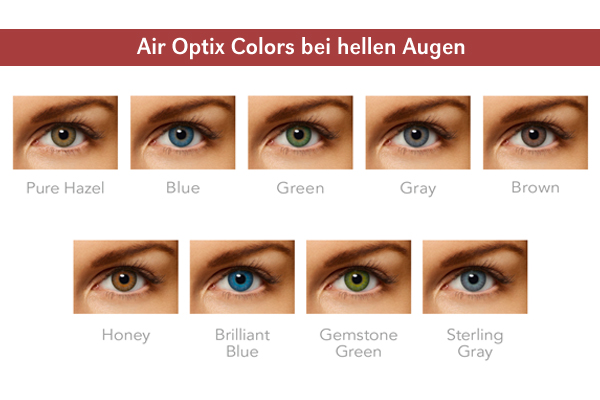 Air Optix Colors - helle Augen