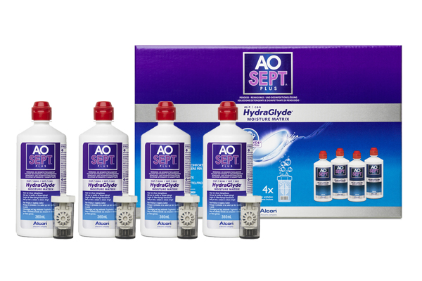 Aosept Plus HydraGlyde Systempack 4 x 360ml