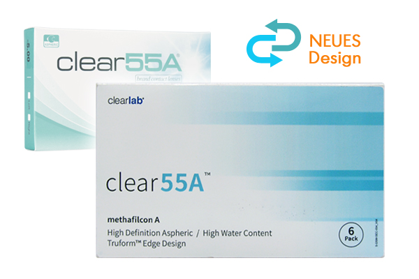 Clear 55A Kontaktlinse neues Design