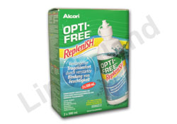 Opti-Free RepleniSH - geeignet für alle weichen Kontaktlinsen und Silikon - Hydrogel Linsen
