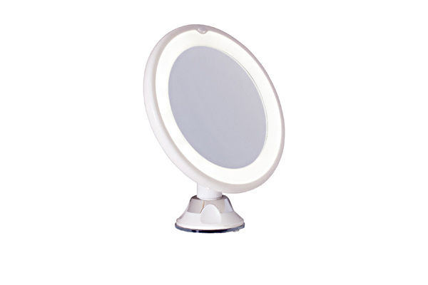 LED Spiegel mit Saugfu und Gelenk 10-fach