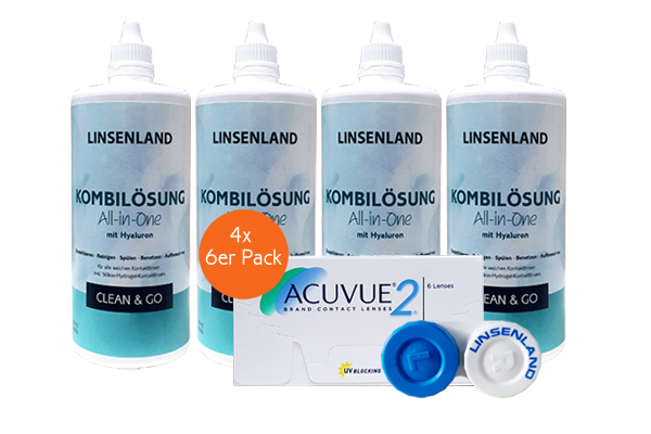 Acuvue 2 & Linsenland Kombilsung mit Hyaluronat