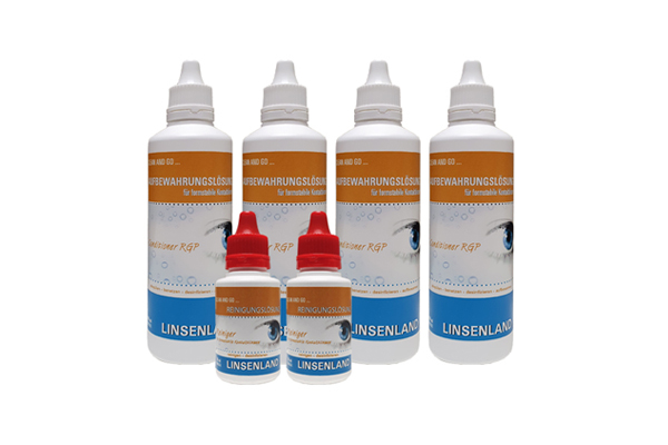 Linsenland RGP Aufbewahrung 4x100ml + RGP Reiniger 2x30ml