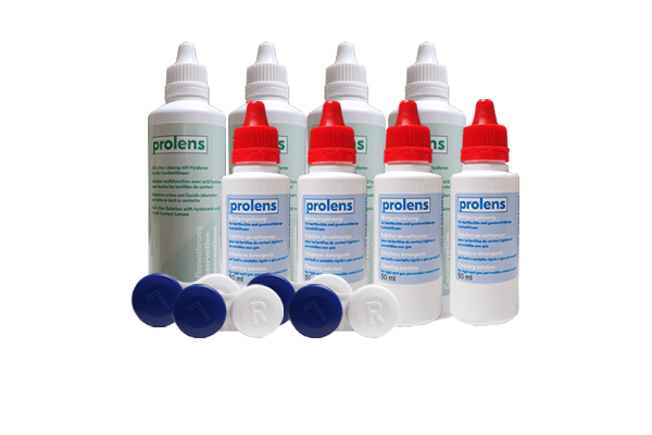 Prolens Aufbewahrung 4x + Prolens Reiniger 4x Prolens Aufbewahrung 4x + Prolens Reiniger 4x