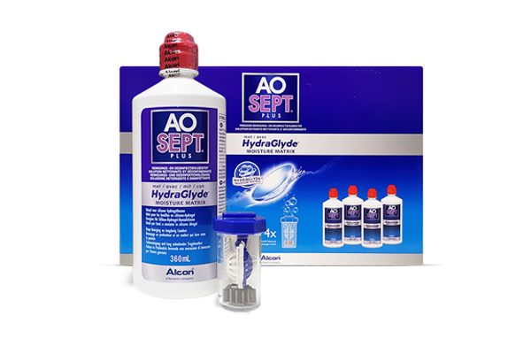 Aosept Plus HydraGlyde Systempack 4 x 360ml