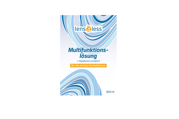 lens4less Multifunktionsl�sung + Hyaluron Comfort 360 ml